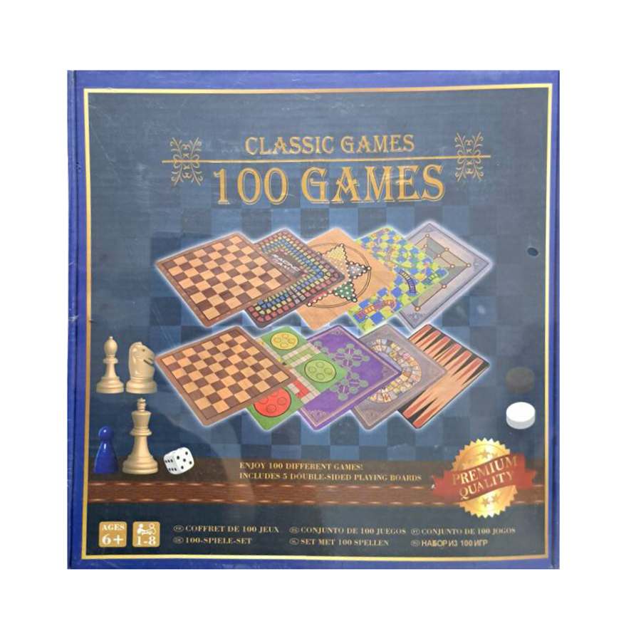 بازی فکری مدل classic طرح 100 بازی در یک جعبه 