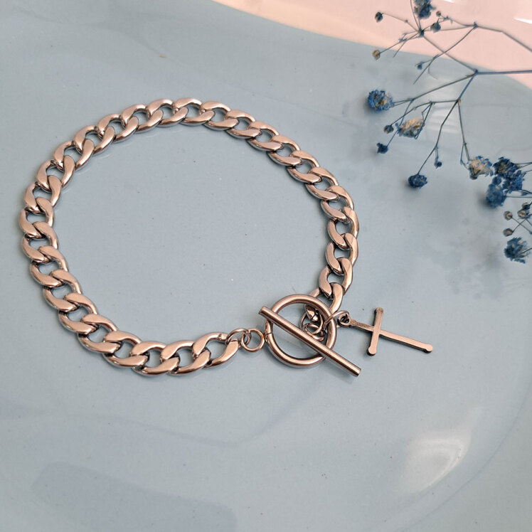 دستبند استیل صلیبی