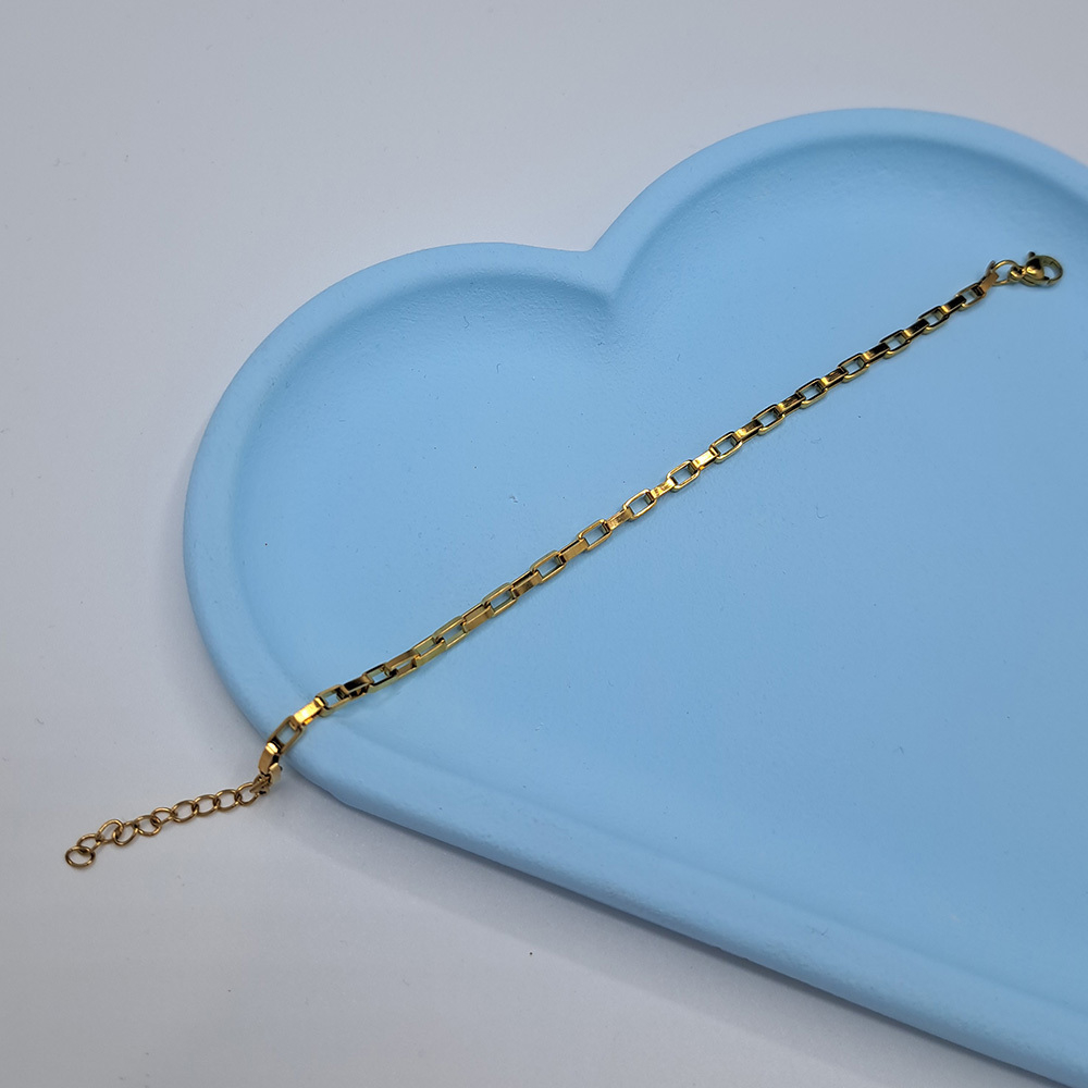 دستبند اسپرت آجری طلایی