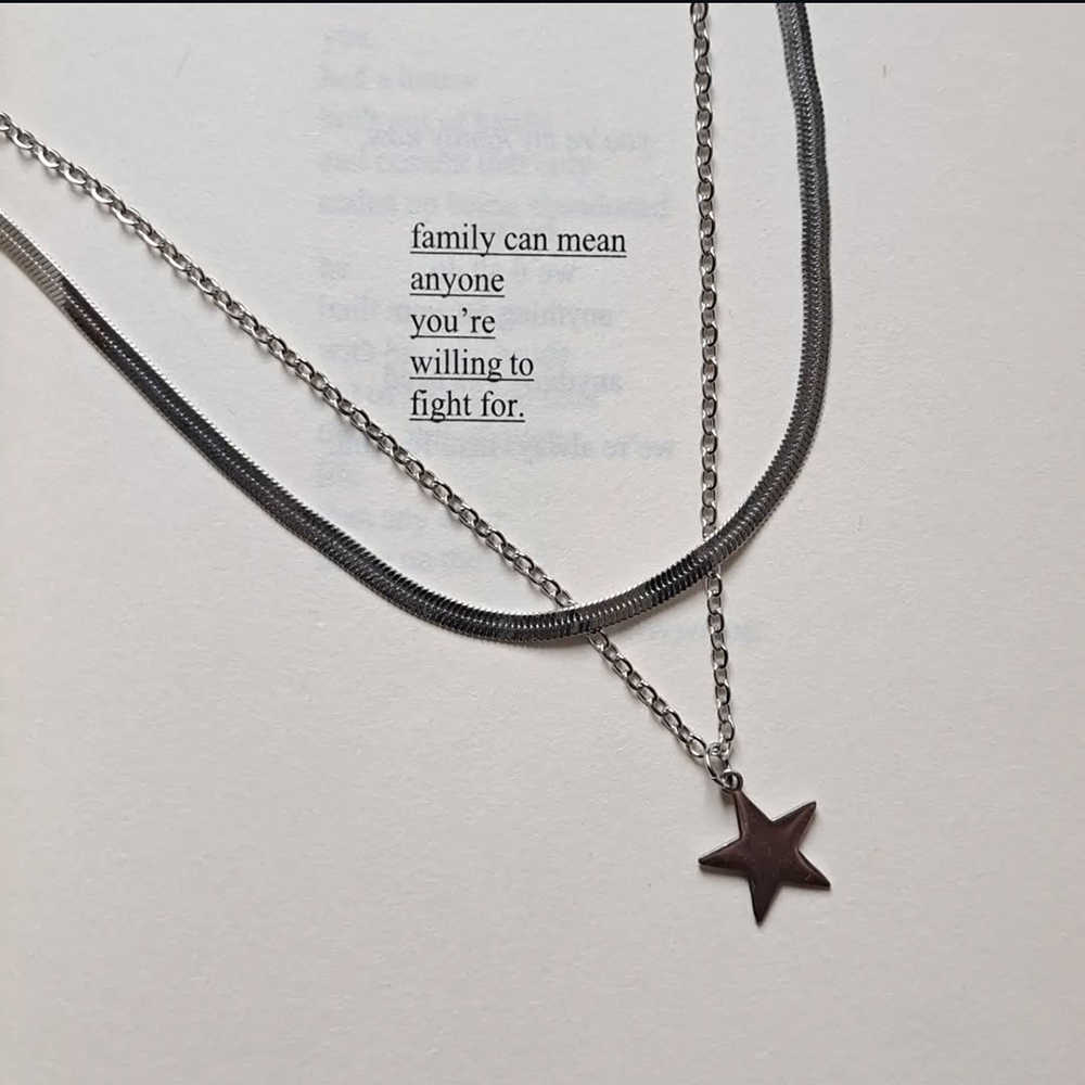  گردنبند دو لاین ستاره 