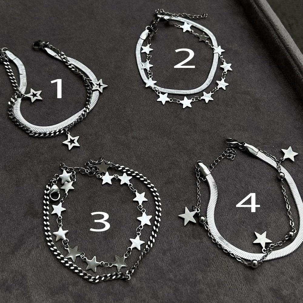  دستبند استیل کالکشن ستاره 