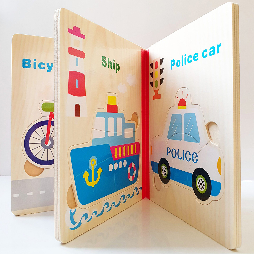  پازل چوبی وسایل نقلیه ( 6 صفحه ای ) 