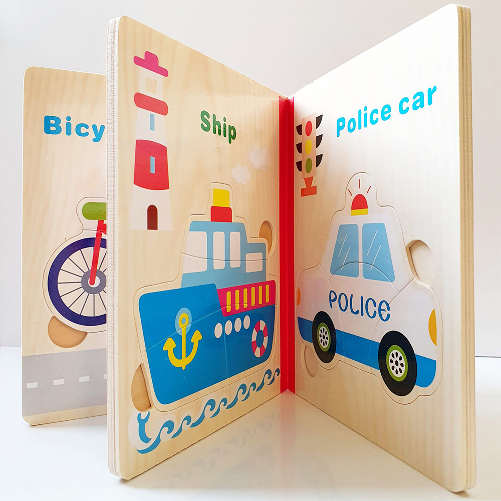  پازل چوبی وسایل نقلیه ( 6 صفحه ای ) 