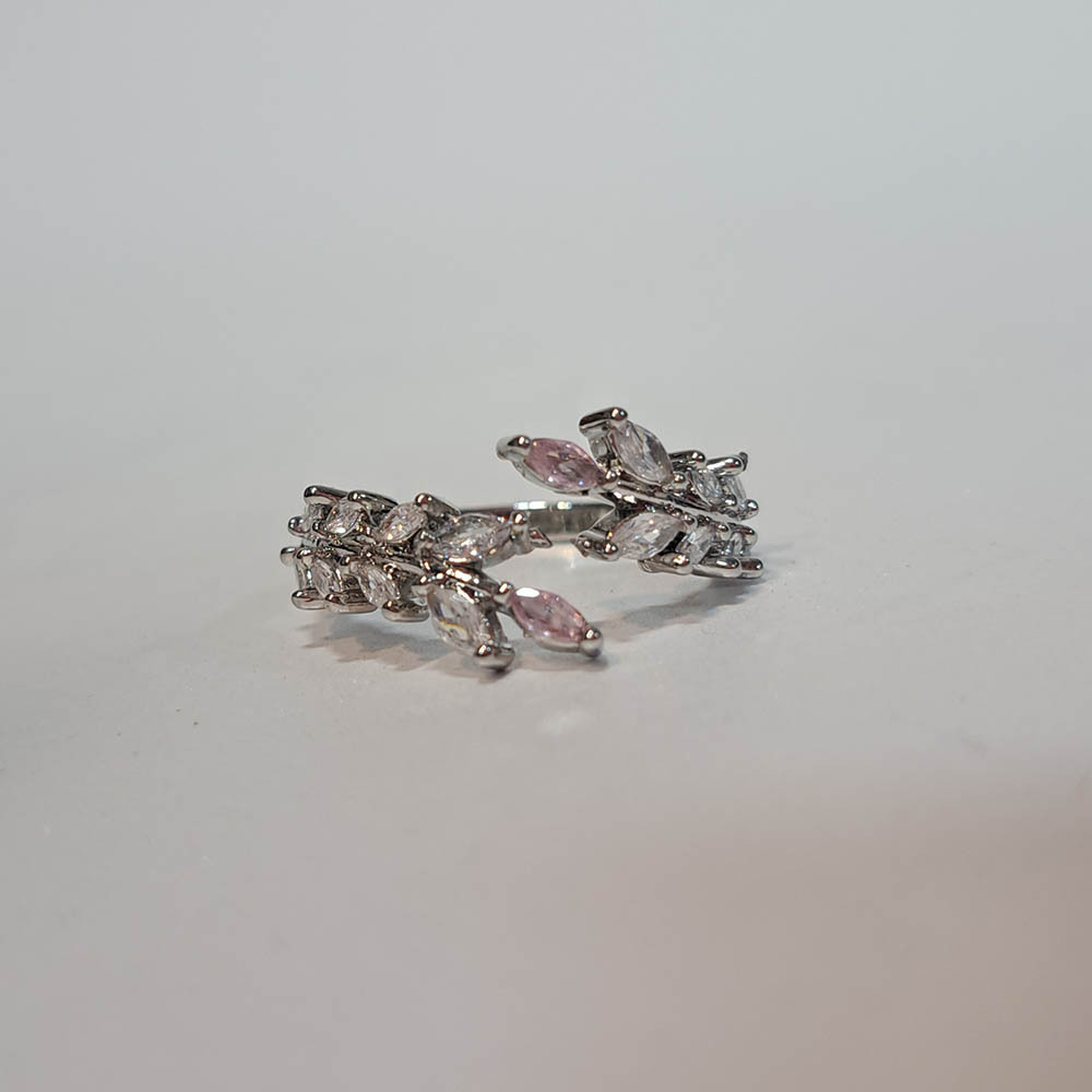 انگشتر جواهری طرح گندمی