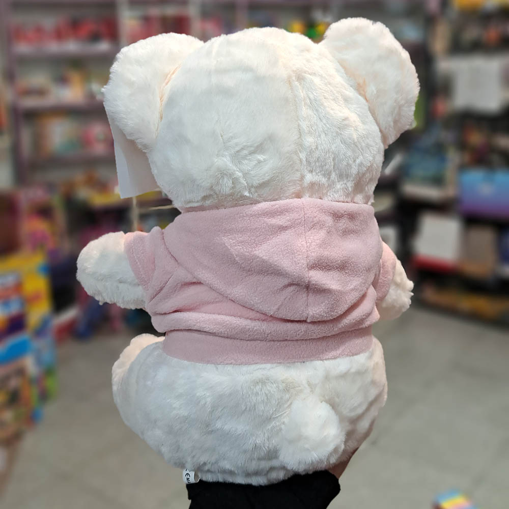  خرس هودی پوش صورتی 